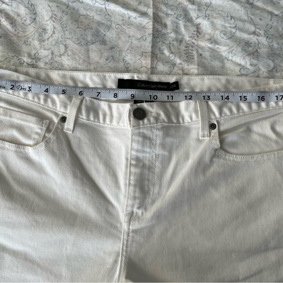 Calvin Klein White Boot Cut Jeans - Picture 4 of 12